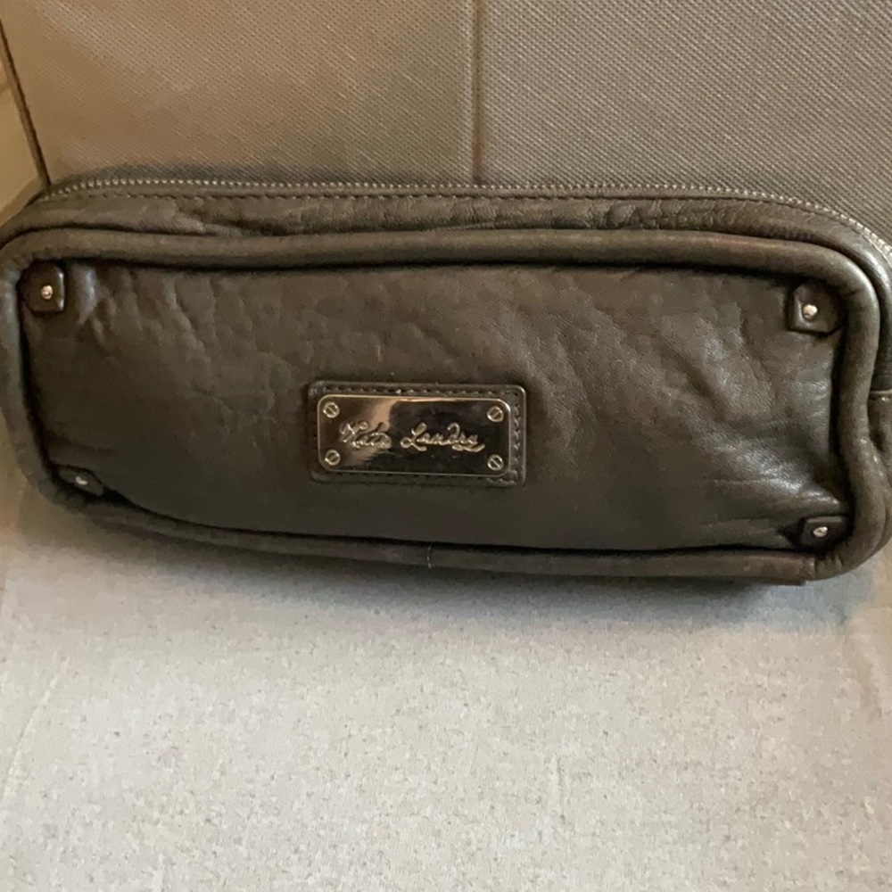Kate Landry Buttery Soft Zippered Leather Pouch.